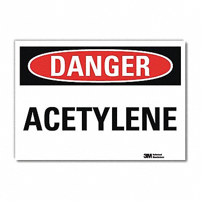 Danger Sign 5 in x 7 in Rflct Sheeting
