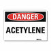 Danger Sign 5 in x 7 in Rflct Sheeting