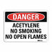 Danger Sign 7 in x 10 in Aluminum