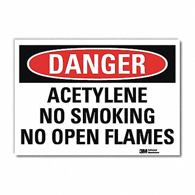 Danger Sign 10 in x 14 in Rflct Sheeting