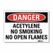Danger Sign 10 in x 14 in Rflct Sheeting