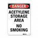 Danger No Smoking Sign 10 x 10 Alum