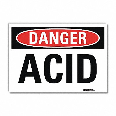 Danger Sign 10 in x 14 in Rflct Sheeting
