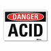 Danger Sign 10 in x 14 in Rflct Sheeting