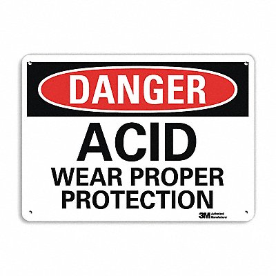 Danger Sign 7 in x 10 in Plastic
