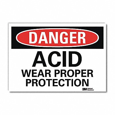 Danger Sign 10inx14in Reflctv Sheeting