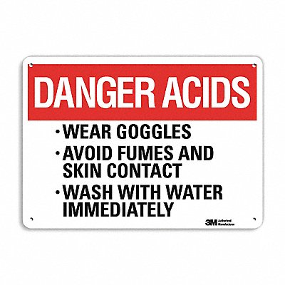 Danger Sign 7 in x 10 in Aluminum