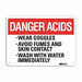 Danger Sign 7 in x 10 in Aluminum