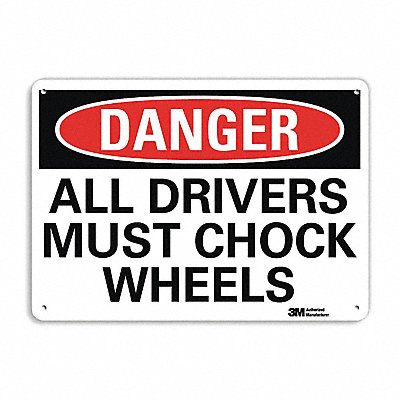 Danger Sign 10 in x 14 in Aluminum