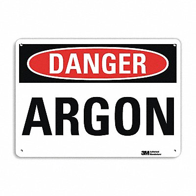 Danger Sign 7 in x 14 in Aluminum