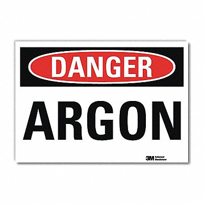 Danger Sign 7 in x 10 in Rflct Sheeting