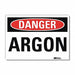 Danger Sign 10 in x 14 in Rflct Sheeting