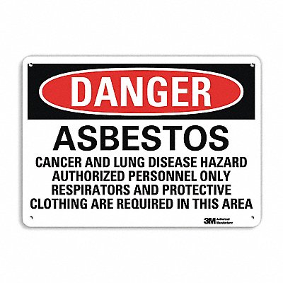 Danger Sign 10 inx14 in Plastic