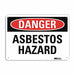 Danger Sign 10 inx14 in Plastic
