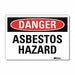 Danger Sign 7 in x 10 in Rflct Sheeting