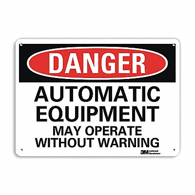Danger Sign 10 inx14 in Plastic