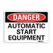 Danger Sign 7 in x 14 in Aluminum