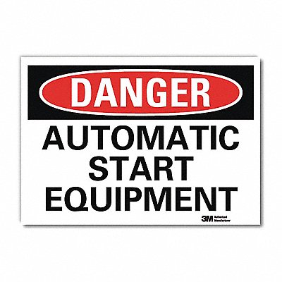 Danger Sign 5 in x 7 in Rflct Sheeting