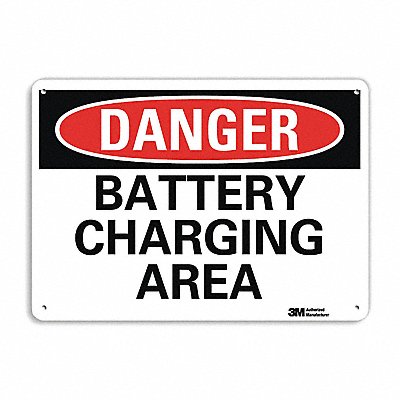 Danger Sign 10 in x 14 in Aluminum