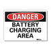Danger Sign 5 in x 7 in Rflct Sheeting