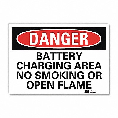 Danger Sign 5 in x 7 in Rflct Sheeting