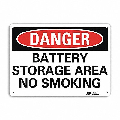 Danger Sign 7 in x 10 in Aluminum