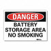 Danger Sign 7 in x 10 in Rflct Sheeting
