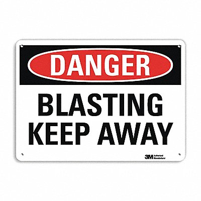 Danger Sign 10 in x 14 in Plastic