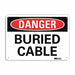Danger Sign 7 in x 10 in Aluminum