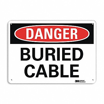 Danger Sign 10 in x 14 in Plastic