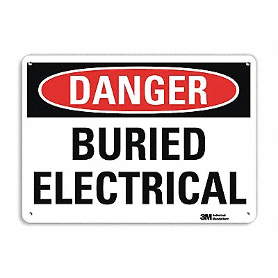Danger Sign 7 in x 14 in Aluminum