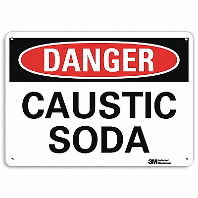 Danger Sign 7 in x 10 in Aluminum