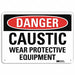 Danger Sign 7 in x 10 in Aluminum