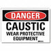 Danger Sign 5 in x 7 in Rflct Sheeting