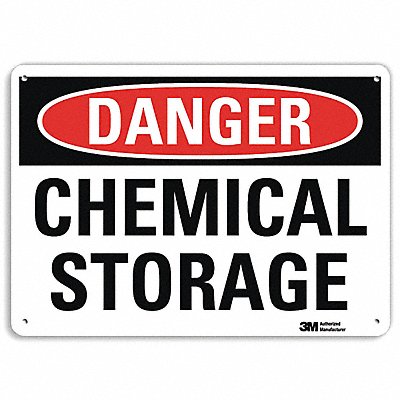 Danger Sign 7 in x 10 in Aluminum