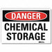 Danger Sign 10 in x 14 in Rflct Sheeting