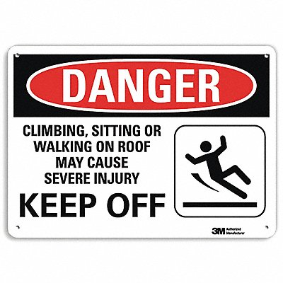 Danger Sign 10 inx14 in Aluminum