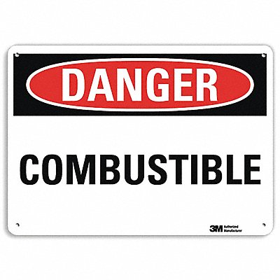 Danger Sign 7 in x 10 in Plastic