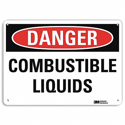 Danger Sign 10 in x 14 in Plastic