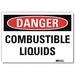 Danger Sign 7inx10in Reflective Sheeting