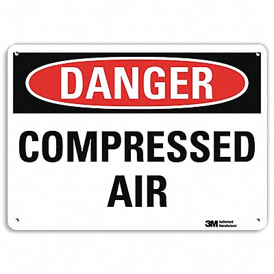 Danger Sign 7 in x 10 in Plastic