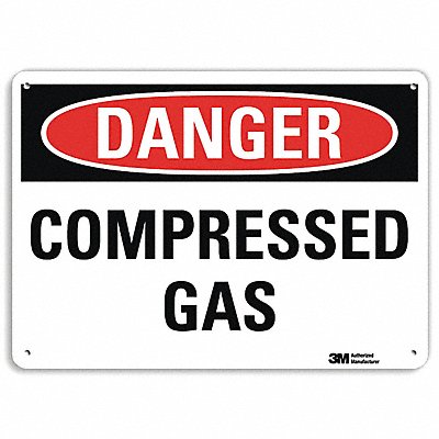 Danger Sign 7 in x 10 in Aluminum