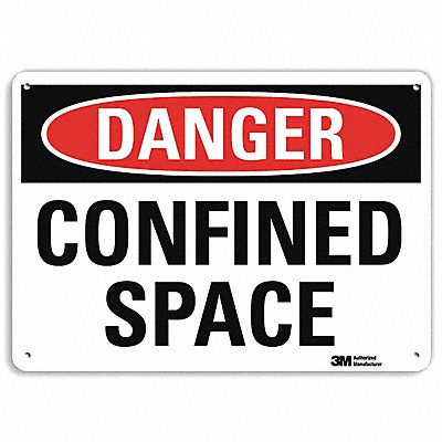 Danger Sign 7 inx10 in Plastic