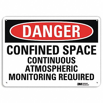 Danger Sign 10 in x 14 in Aluminum