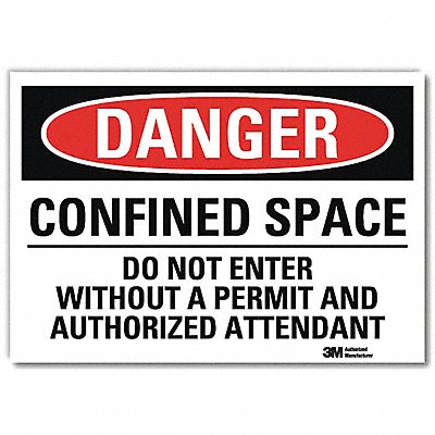 Danger Sign 5inx7in Reflective Sheeting