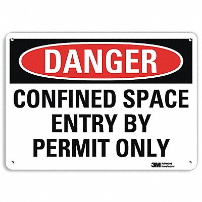 Danger Sign 10 inx14 in Plastic