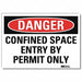 Danger Sign 7inx10in Reflective Sheeting