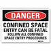 Danger Sign 10inx14in Reflctv Sheeting