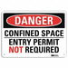 Danger Sign 7 inx10 in Plastic