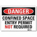 Danger Sign 5inx7in Reflective Sheeting